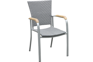 Grey Stackable Dining Chair 